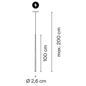 Lámpara suspensión Slim Vibia