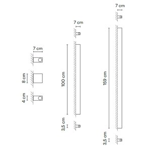 Lámpara aplique Offset Up&Down Vibia