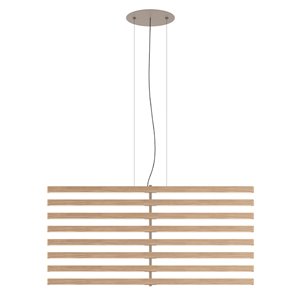 Lámpara suspensión Rhythm Vertical Madera Vibia