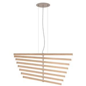 Lámpara suspensión Rhythm Vertical Madera Vibia