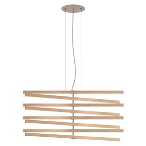 Lámpara suspensión Rhythm Vertical Madera Vibia