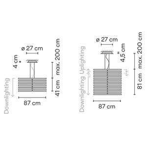 Lámpara suspensión Rhythm Vertical Madera Vibia