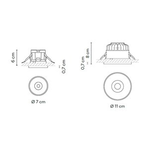 Lámpara techo Circle Trim Vibia
