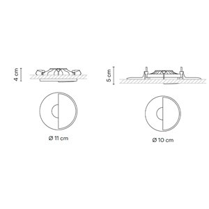Lámpara techo Circle Wall Washer Vibia