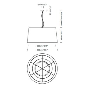 Lámpara suspensión GT7 2000 SantaCole