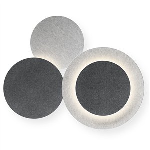 Lámpara aplique Puck Wall Art triple Vibia