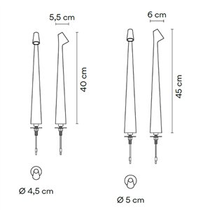 Lámpara sobremesa Africa Bolt-down Vibia