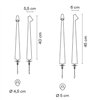 Lámpara sobremesa Africa Bolt-down Vibia