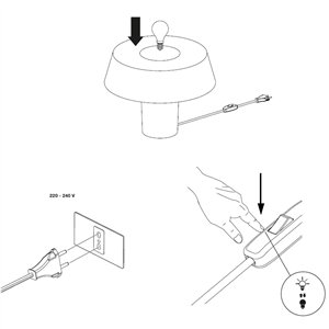 Lámpara sobremesa Amami Danese Milano