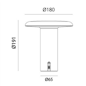 Lámpara sobremesa Takku Artemide