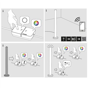 Lámpara pie Metacolor LED Artemide