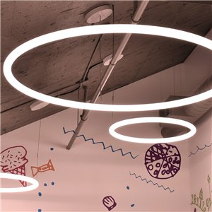 Lámpara Suspensión Alphabet of Light circular Artemide