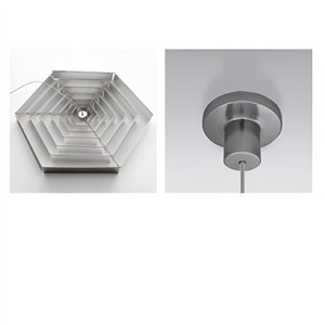 Lámpara suspensión Lampada Esagonale Danese Milano