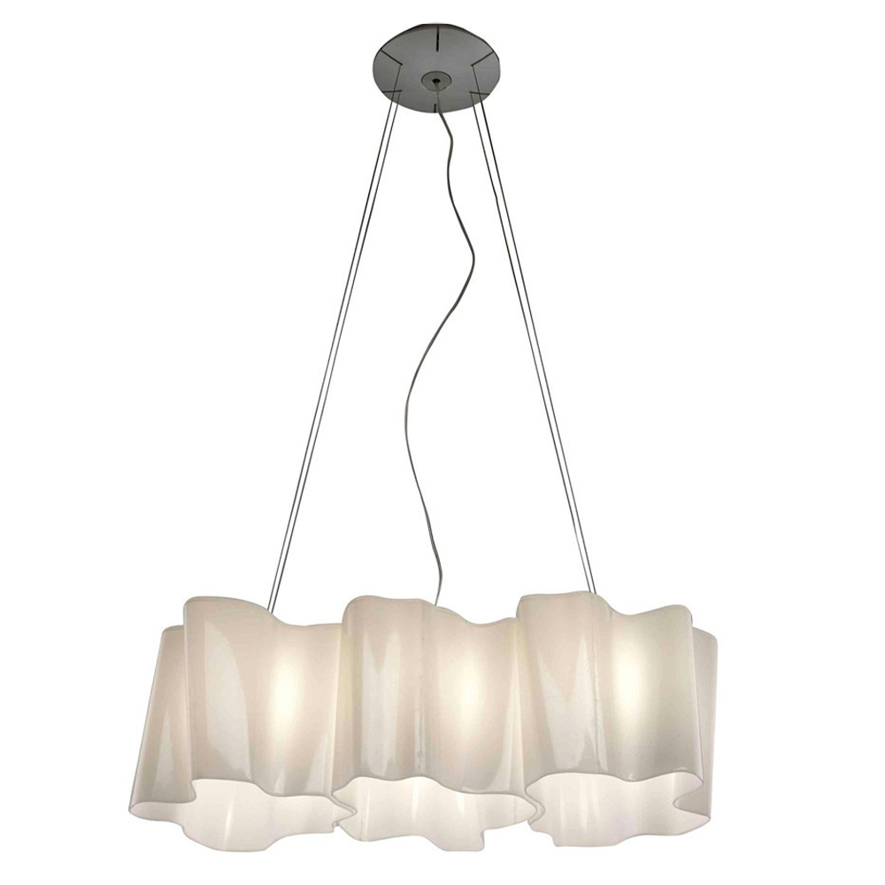Logico Suspension 3 In Linea - difusores ahumado