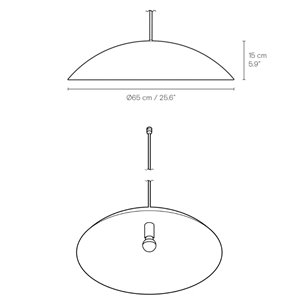 Lámpara suspensión Calot BT1041 Carl Hansen & Son