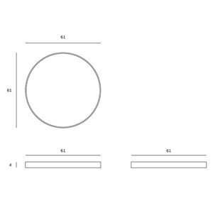 Bandeja Organic Graphite Round Ethnicraft