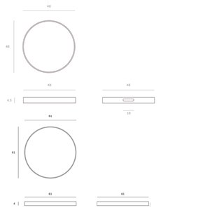 Bandeja Layered Dots Round Ethnicraft