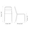 Silla 4 lamas Barceloneta iSiMAR