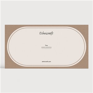 Bandeja Organic Black Oblong Ethnicraft