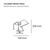 Aplique Tolomeo Pinza micro LED Artemide