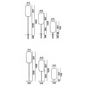 Lámpara Pie Gople Outdoor Bollard Artemide