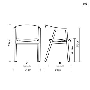 Silla Muna tapizado Gazzda