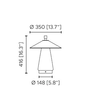 Lámpara sobremesa Asia Contardi