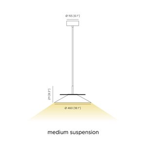 Lámpara suspensión Asia Contardi