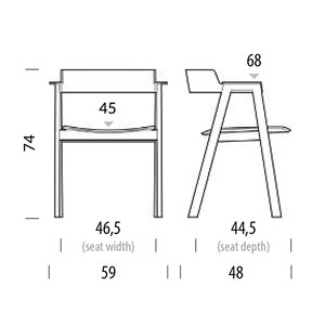 Silla Flip Tapizada Gazzda