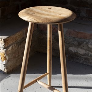 Taburete Blanc Madera Gazzda