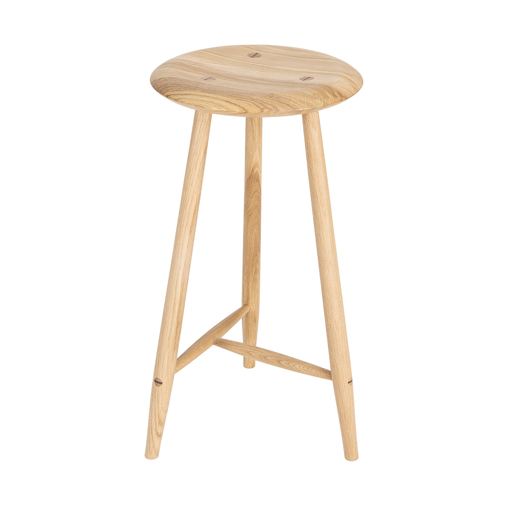 Taburete Blanc Madera Gazzda