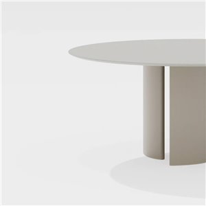 Mesa redonda Naca aluminio moteado Fast