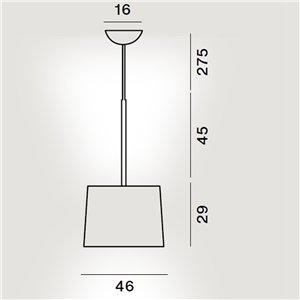 Lámpara suspensión Twiggy Wood+Rosewood Foscarini