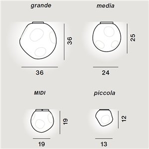 Aplique/Plafón Hoba Foscarini