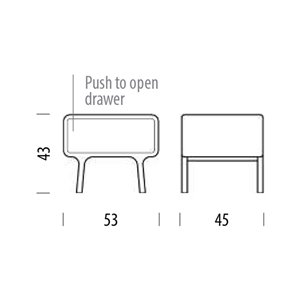 Mesita de Noche Fawn Gazzda