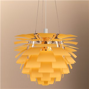 Lámpara PH Artichoke Glass Amarillo Louis Poulsen