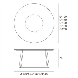Mesa Aliante Madera Pacini&Cappellini