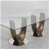 Mesa Axis Vidrio Redonda Pacini&Cappellini