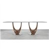 Mesa Axis Vidrio Redonda Pacini&Cappellini