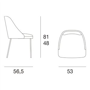 Silla Amy Metal Pacini&Cappellini
