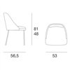 Silla Amy Metal Pacini&Cappellini