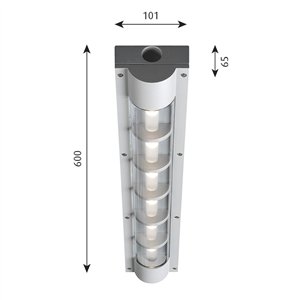 Lámpara AL 600 outdoor techo Louis Poulsen