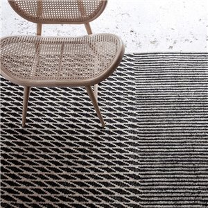 Alfombra Blur Negro Nanimarquina