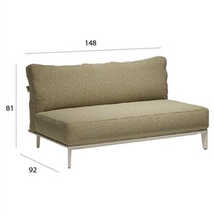 Sofá Pasadena sin brazo Vondom