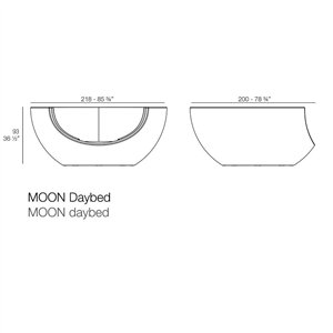 Cama Ulm Moon Daybed Vondom