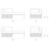 Sofá modular 2 Dna Gandia Blasco