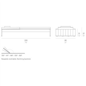 Tumbona GB Modular Gandia Blasco