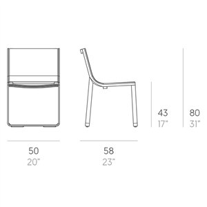 Silla Flat Textil Gandia Blasco