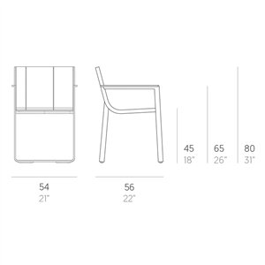 Silla con brazos Flat Gandia Blasco