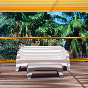 Mesa sofá Solid de Diseño Apilable para Espacios Exteriores | Vondom
